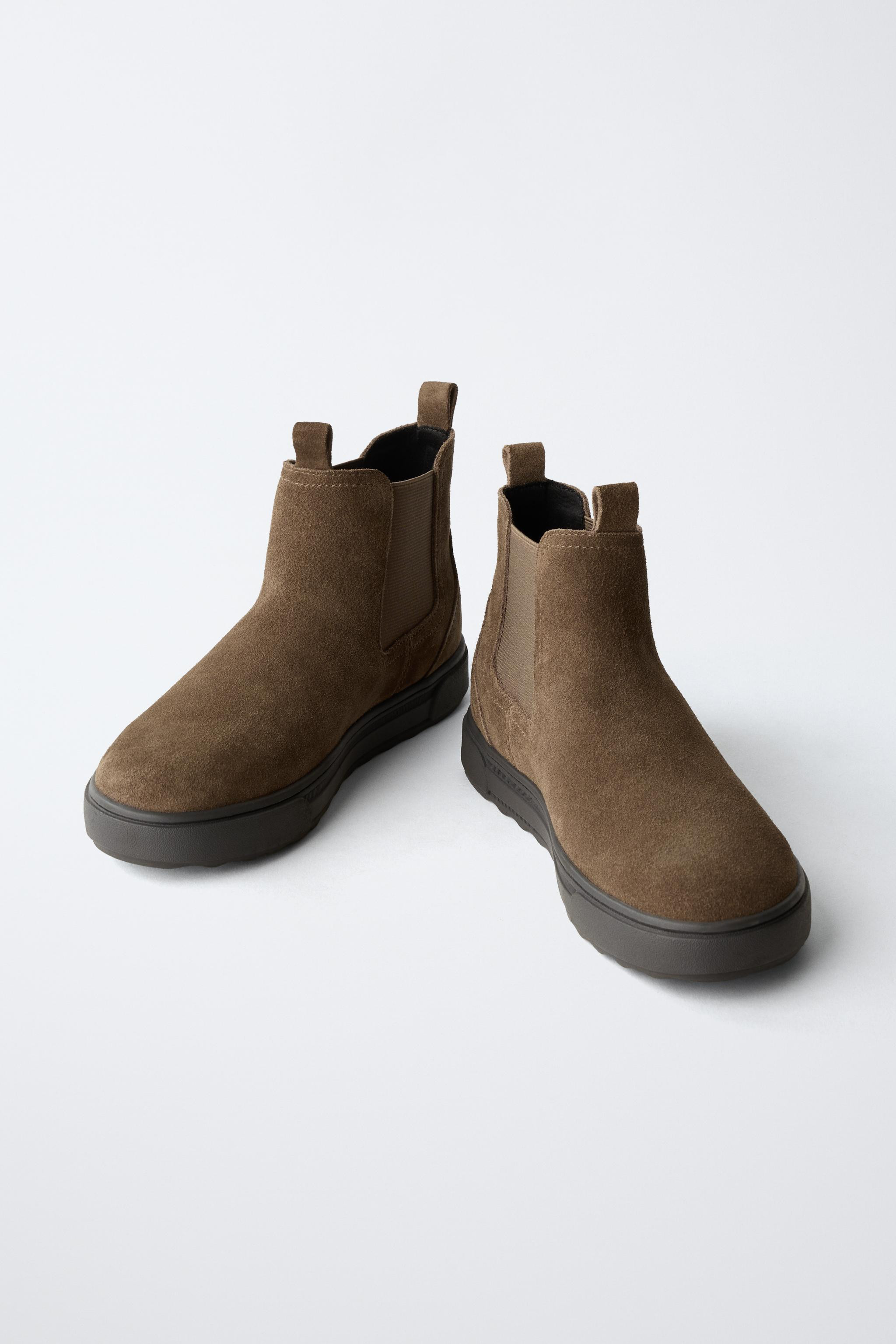 STIVALETTI CHELSEA IN PELLE SCAMOSCIATA | Zara IT