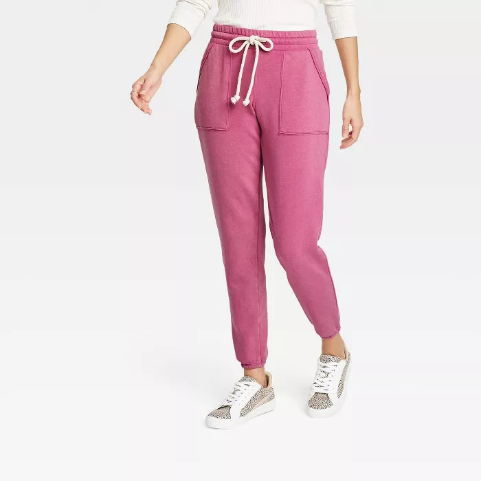 Women's Mid-Rise Fleece Drawstring Jogger Pants - Universal Thread™ | Target
