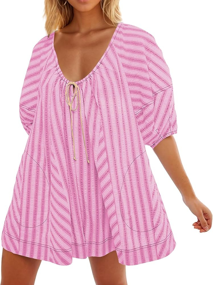 Hvyesh Jumpsuits for Women Dressy Casual, Onesie Hot Shot Romper Shorts, Dress Romper Doop, Summe... | Amazon (US)