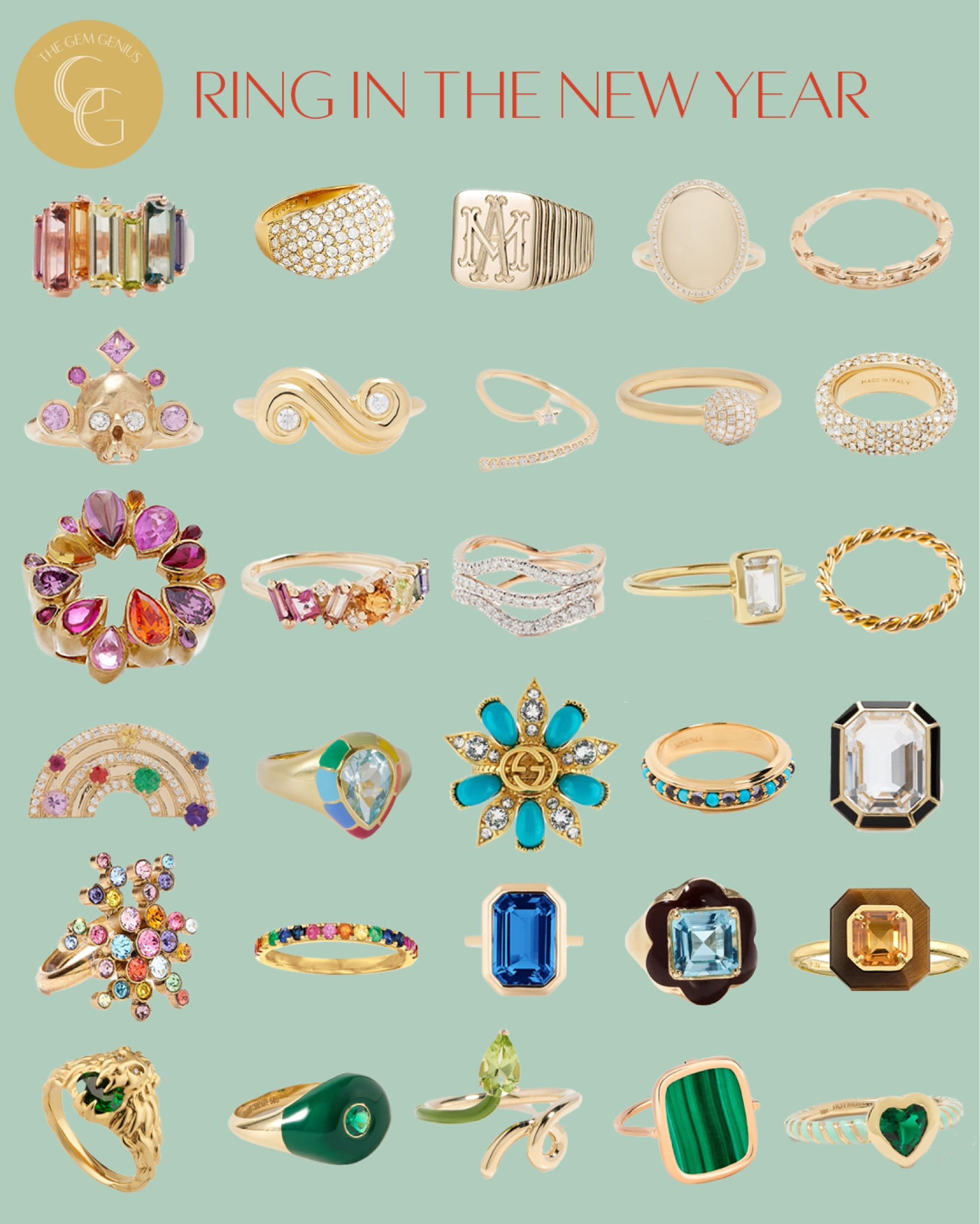 Ring in the New Year! // Make sure your ring collection is memorable. Are you big and bold or classic and timeless?

#thegemgenius #gemgenius #jewelry #jewels #jewelryaddict #gemstones #birthstone 
 #diamonds #onlineshop #shopsmall #womenownedbusiness #smallbusiness #smallbusinessowner #onlinebusiness #womenowned #earrings #necklace #bracelet #braceletstacks #rings #accessories #womensstyle #womensfashion #instajewelry #jewelrygram #designerjewelry #statementjewelry #statementearrings #fashionjewelry #moodboard

#LTKSeasonal #LTKFind #LTKstyletip