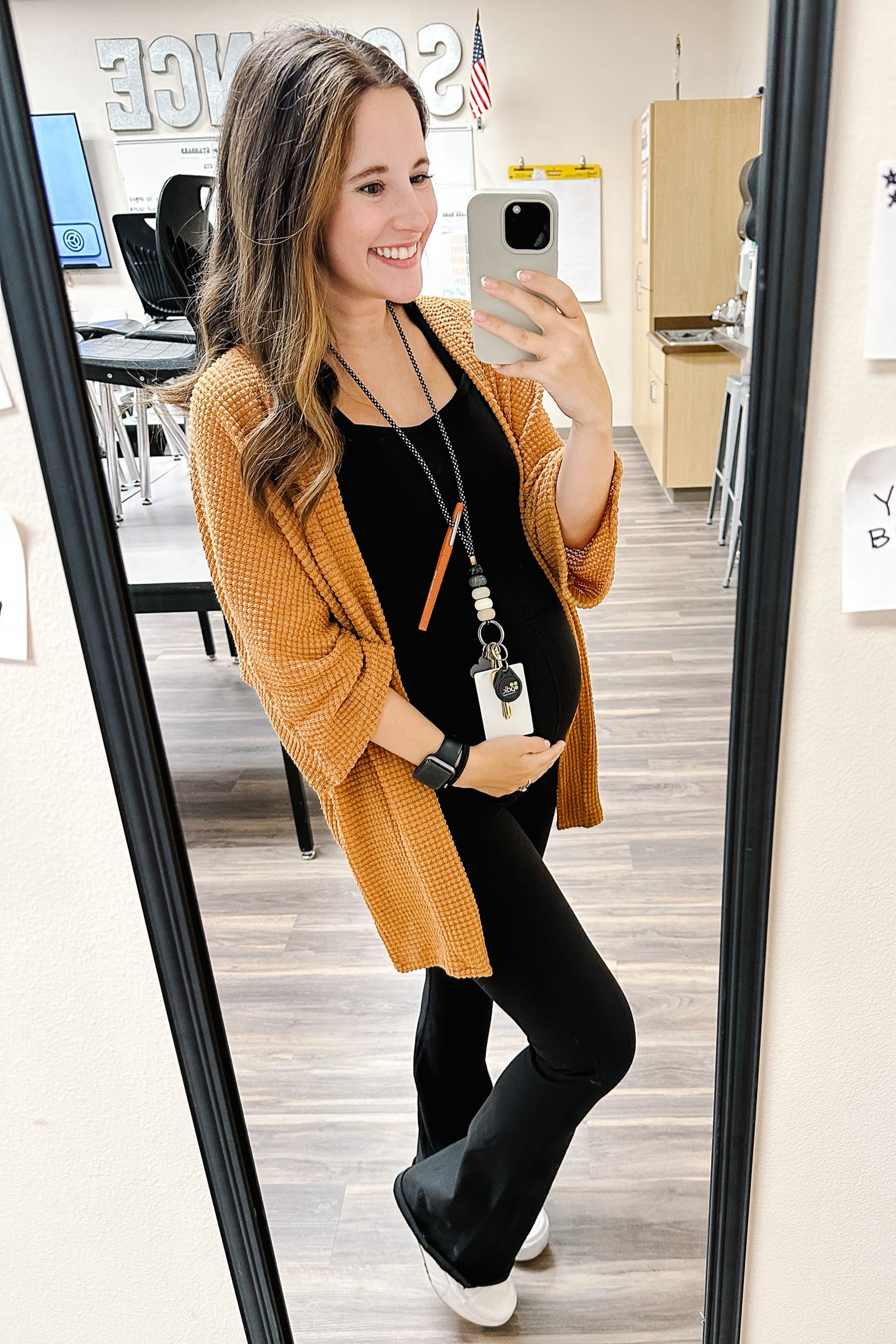 This non-maternity jumpsuit is the comfiest! 

#LTKbump #LTKworkwear #LTKSeasonal