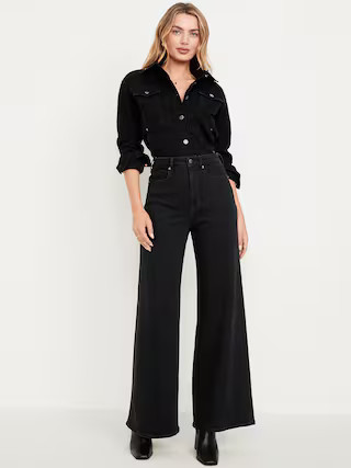 Extra High-Waisted Super Wide-Leg Jeans | Old Navy (US)