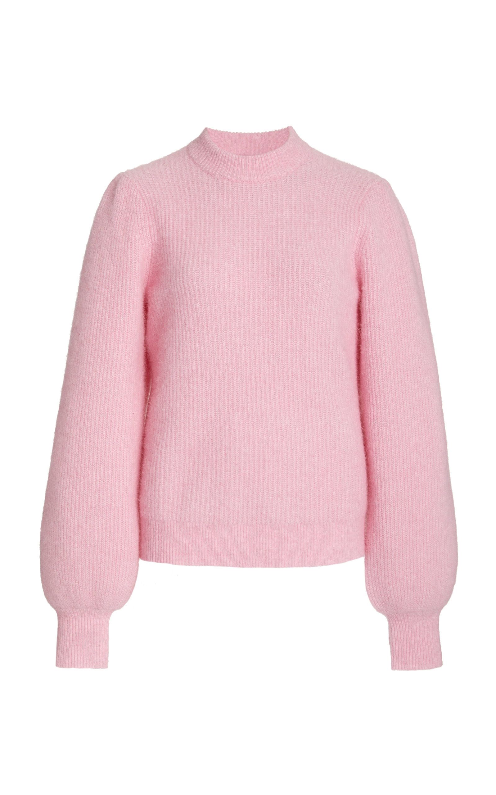 Ganni Ribbed-Knit Wool-Blend Sweater | Moda Operandi (Global)