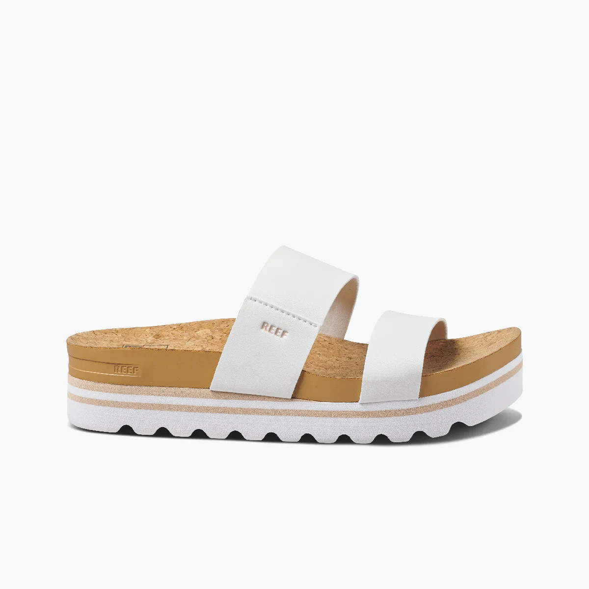 Women's Cushion Vista Hi Platform Sandals in White | REEF® | REEF