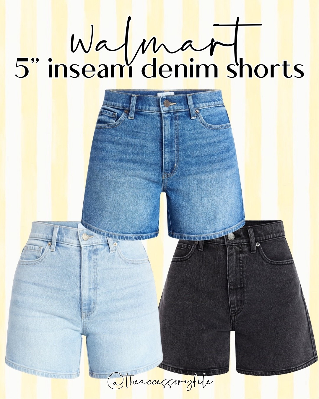 Every year, people ask for longer inseam lengths with denim shorts. Here’s a great option in 3 colors at an affordable price!

Walmart fashion, Walmart style, Walmart deals, Walmart finds, denim shorts, jean shorts, spring fashion, spring outfits, summer outfits, summer fashion, casual outfits 

#LTKSeasonal #LTKootd