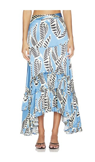 Bexley Skirt in Azure | Revolve Clothing (Global)