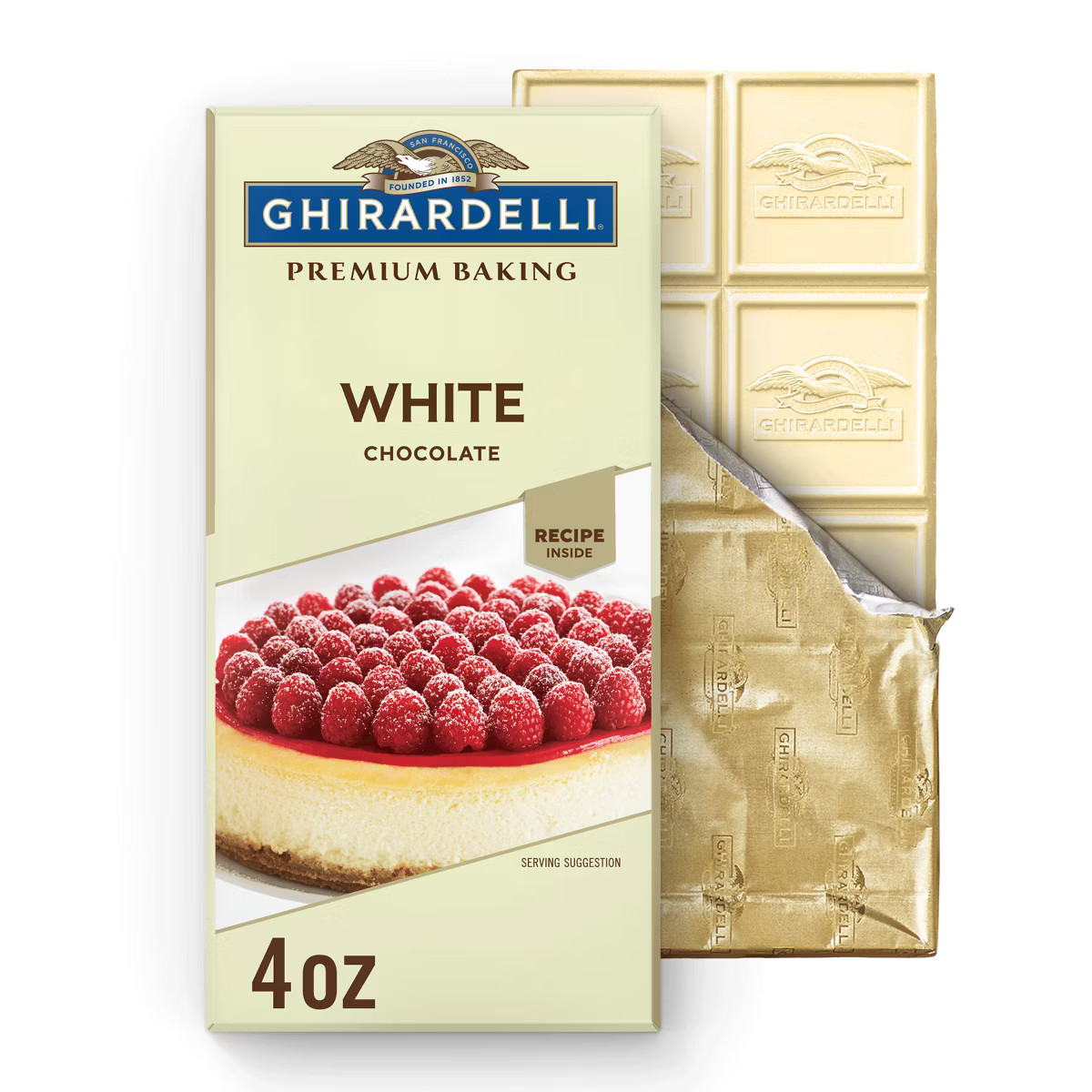 GHIRARDELLI Premium Baking White Chocolate Baking Bar - 4oz | Target