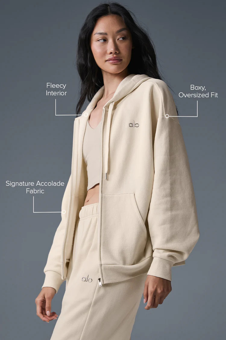 Accolade Full Zip Hoodie | Alo Yoga (US)