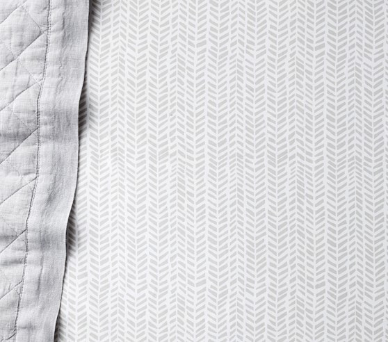 Broken Arrow Organic Crib Fitted Sheet | Pottery Barn Kids