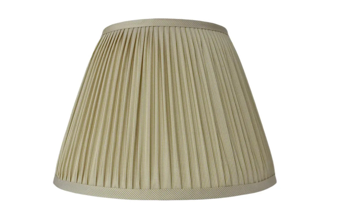 Pleated Silk Lampshade: Green Pink Gathered Shade, Custom Made | Etsy (US)