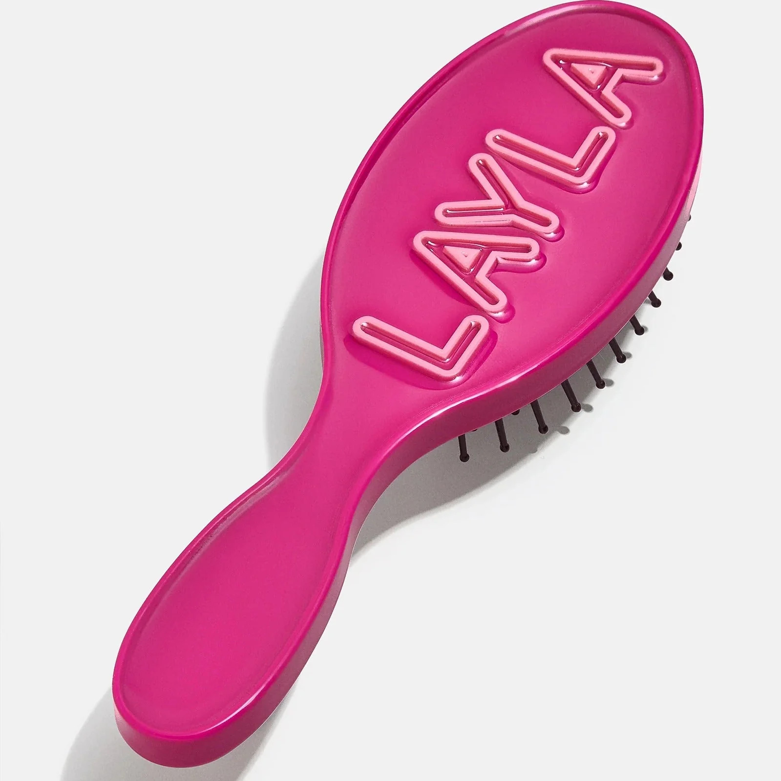 Mini Fine Line Custom Hair Brush - Magenta/Light Pink | BaubleBar