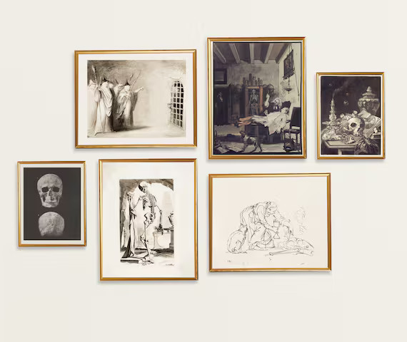 Vintage Halloween Wall Art | Gallery Wall Set | Witchy Wall Decor | Spooky Wall Decor | Halloween... | Etsy (US)