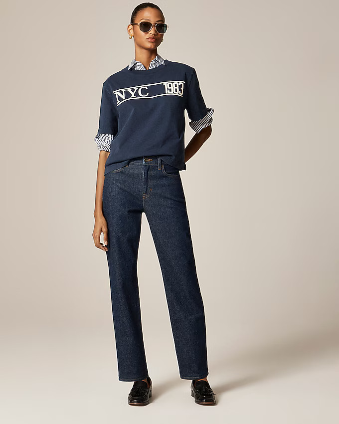Nipped straight jean in stretch | J. Crew US