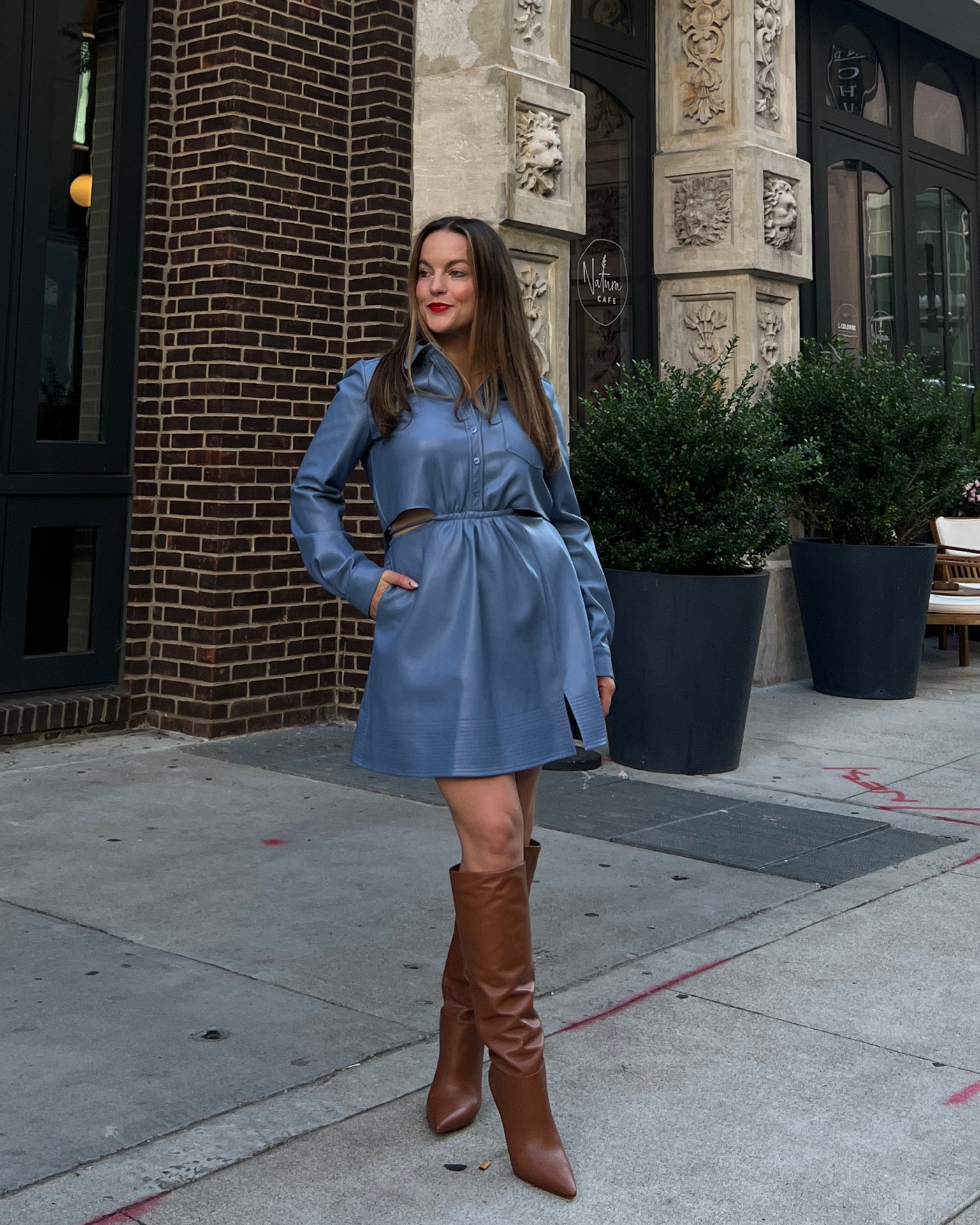 leather dresses for fall (lots under $200) 🍂 i’m wearing a 4 in the jonathan simkhai dress 