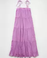 AE Sunchaser Knit Tie Shoulder Maxi Dress | American Eagle Outfitters (US & CA)