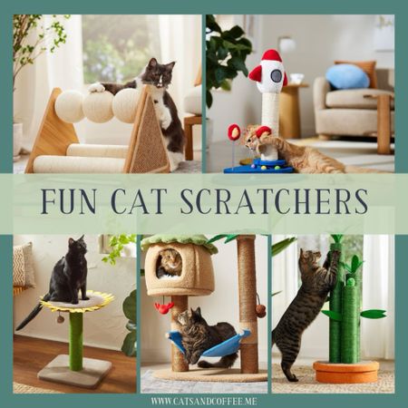 Fun Cat Scratchers 🐾 check out these cute cat scratching posts from Chewy! All of the featured cat scratchers are under $100, and some are even on further sale! 

#LTKHome #LTKFamily #LTKFindsUnder100