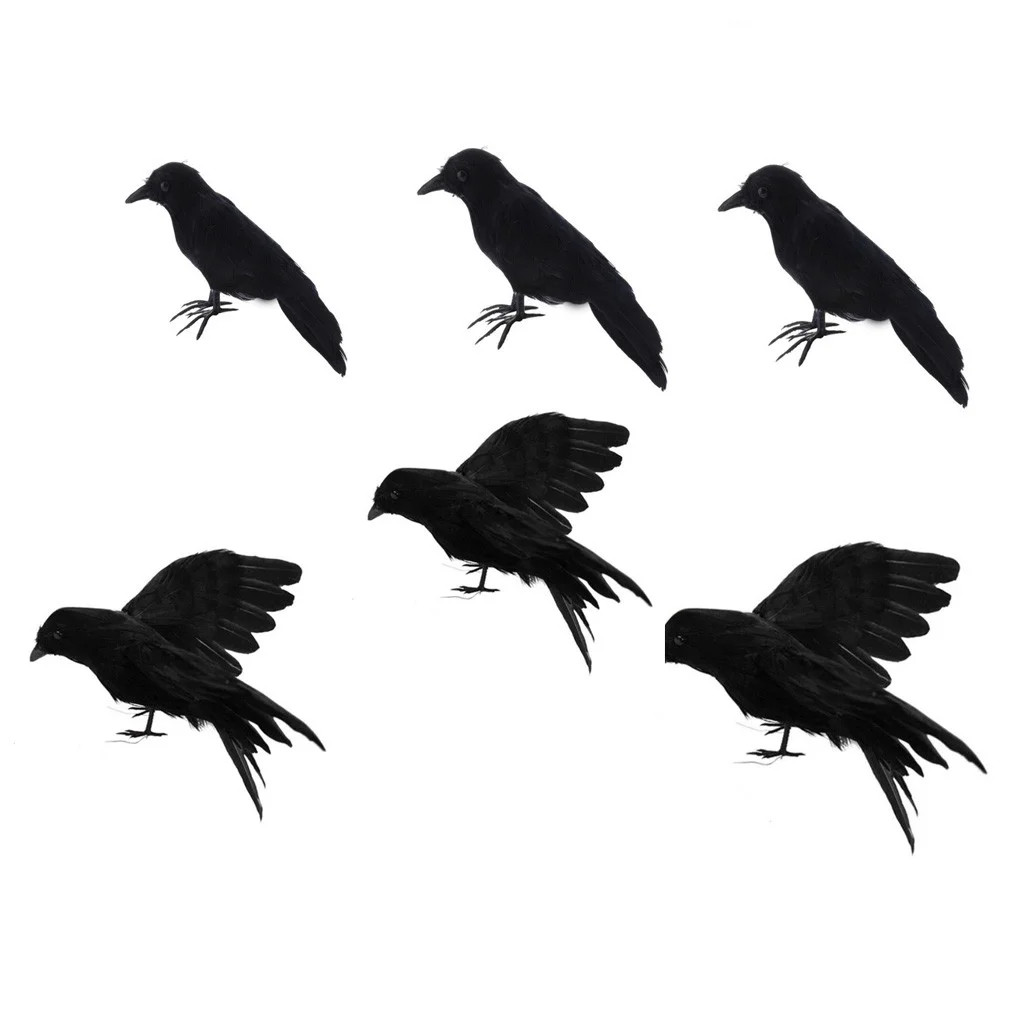 Follure 6PC Halloween crow decoration - Walmart.com | Walmart (US)