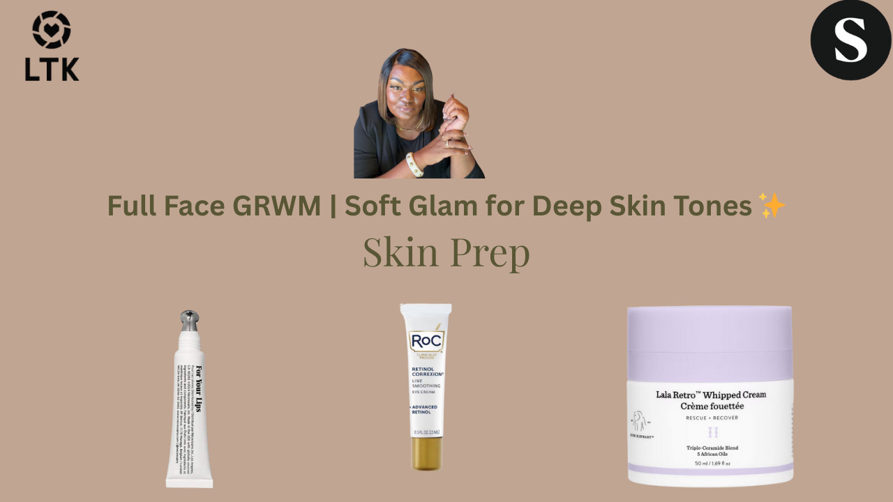 Full Face GRWM | Soft Glam for Deep Skin Tones ✨


Getting ready with a full face of makeup using complexion-friendly favorites from LYS Beauty, Juvia's Place, REFY, Drunk Elephant, RoC, and SEPHORA COLLECTION.
This routine focuses on hydrated skin, soft sculpted glam, and products that actually work on deep skin tones — no ash, no heaviness, just glow 🤍
✨ All products are linked through my ShopMy + LTK for easy shopping.


ShopMy:
https://shopmy.us/shop/collections/3501072


LTK:
https://liketk.it/5L0T1

A full-face soft glam routine featuring skin-prep, complexion, and color products designed to enhance deep skin tones:
* Hydration & Prep:
    * The Lip Balm | Multi-Ceramide
    * RoC Retinol Line Smoothing Eye Cream
    * Drunk Elephant Lala Retro Whipped Cream
    * REFY Glow and Sculpt Serum Primer
* Brows & Base:
    * Sephora Collection Tinted Volumizing Brow Gel (Granite)
    * LYS Beauty Bright Start Concealer (DG3)
    * LYS Beauty No Limits Cream Bronzer (Worthy)
    * LYS Beauty Triple Fix Loose Powder (Sincere)
    * LYS Beauty True Enlightenment Skin Finisher (Strength)
* Color & Glow:
    * Juvia’s Place Warrior Palette
    * LYS Beauty Cream Blush (Focused)
    * LYS Beauty Aim High Cream Highlighter (Brave)
* Finish & Lips:
    * LYS Beauty Skin Loyalty Setting Spray
    * Juvia’s Place Luxe Lip Liner (Kola)
    * LYS Beauty Speak Love Lip Balm (Truthful)
Perfect for everyday glam, over-40 beauty routines, and melanin-friendly makeup looks.



#GRWM
#SoftGlam
#MelaninMakeup
#DeepSkinTones
#Over40Beauty
#LYSBeauty
#JuviasPlace
#CleanBeauty
#MakeupShorts
#Shorts


full face grwm, makeup for deep skin tones, melanin makeup routine, over 40 beauty, lys beauty review, juvias place makeup, soft glam makeup look, clean beauty makeup, makeup shorts, grwm makeup routine, glow makeup routine
 

 #LTKgrwm #LTKOver40 #LTKBeauty