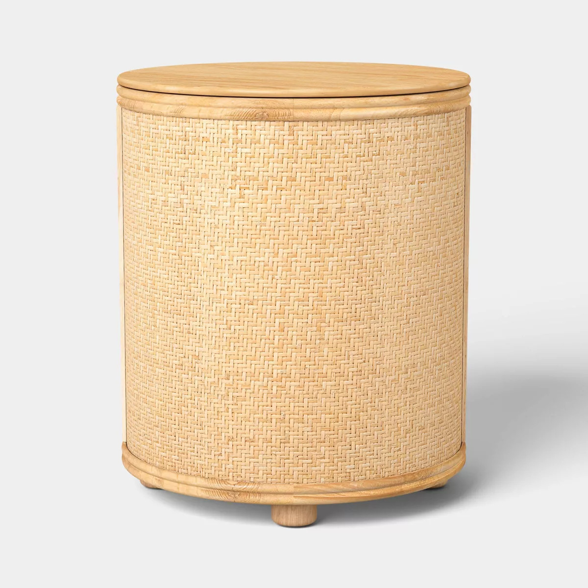 Woven Storage Accent Table with Removable Top and Rattan Weave Natural - Threshold™ | Target