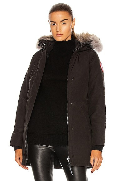 Canada Goose Victoria Parka With Coyote Fur in Black | FWRD 