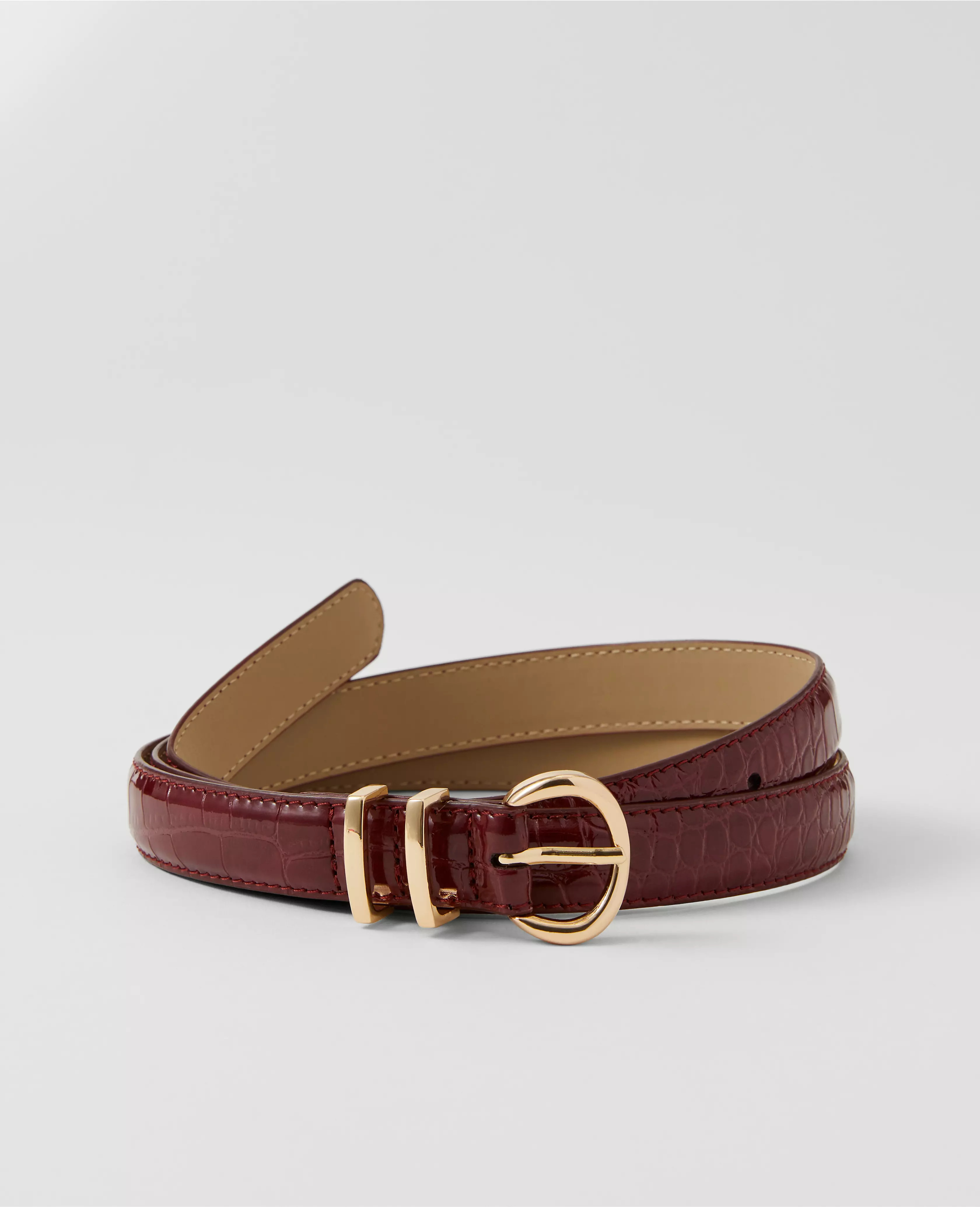 Skinny Croco Belt | Ann Taylor