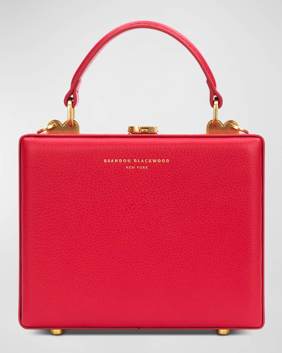 Brandon Blackwood Kendrick Trunk Leather Top-Handle Bag | Neiman Marcus