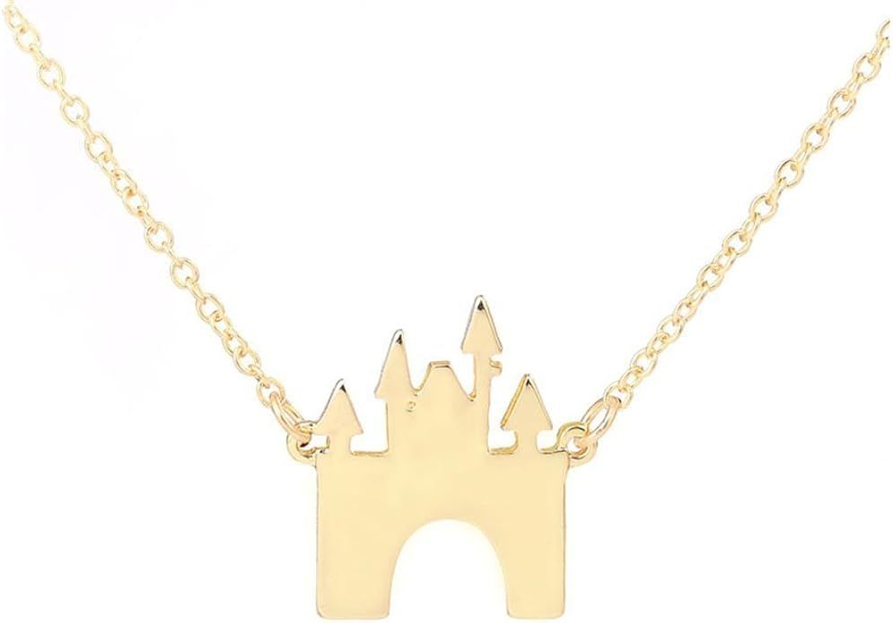 AOCHEE Castle Necklace for Women Fairytale Building Pendant Princess Jewelry Castle Pendant Neckl... | Amazon (US)