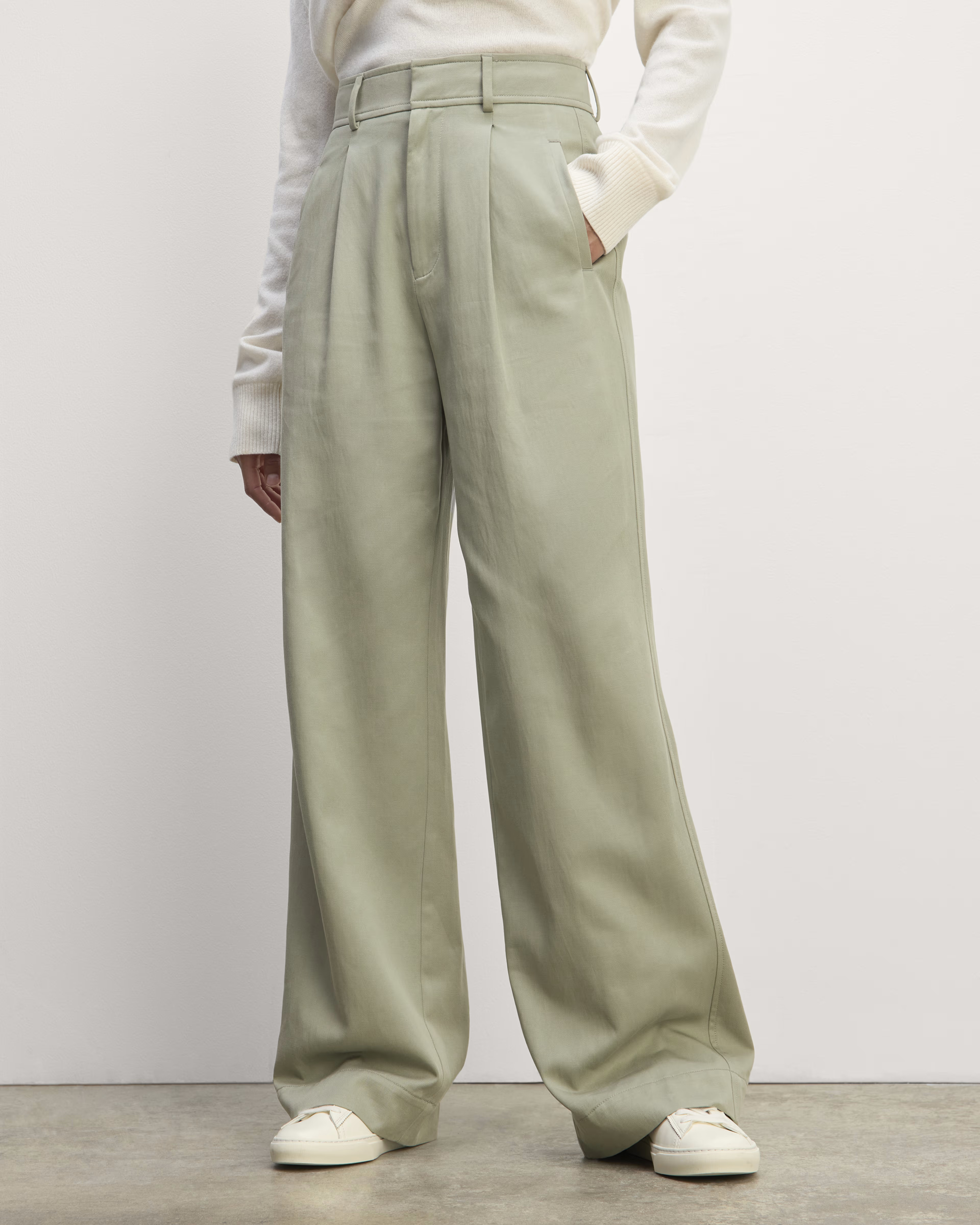 The Draper Pleated Pant in Buttersmooth | Everlane