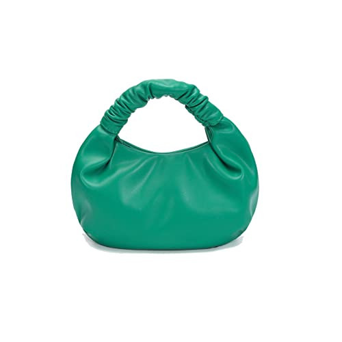 CORAID Small Green Purses Hobo Bags for Women Ruched Top Handle Bag | Amazon (US)