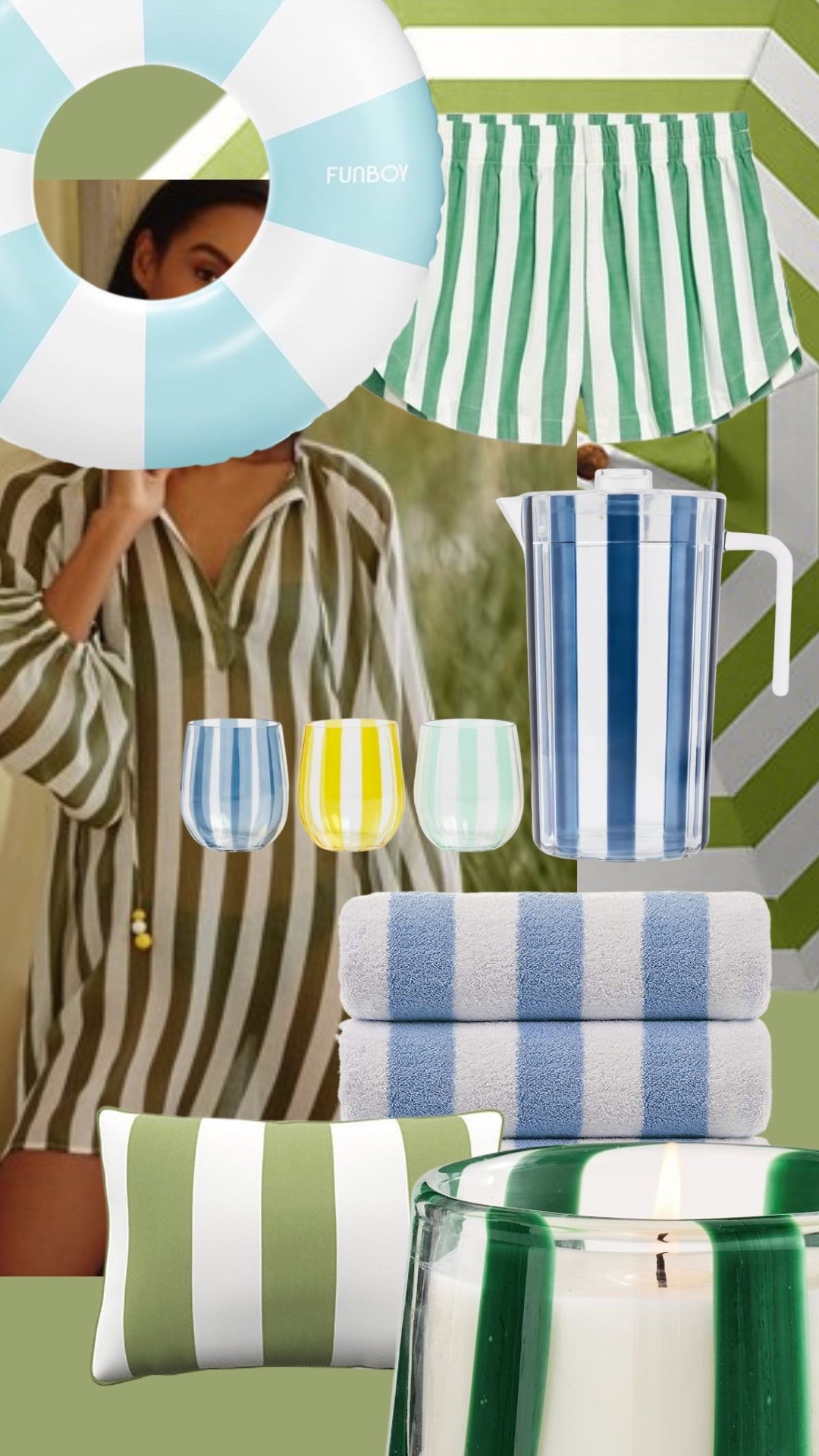 Cabana stripes edit! I’m obsessed. Such a fun and classic look from pool floats and towels to pitchers and pillows. 

#LTKSeasonal #LTKHome #LTKFindsUnder50