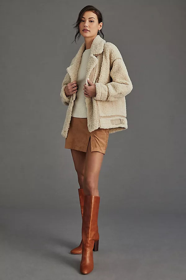 Lamarque Badu Jacket By Lamarque in Beige Size XL | Anthropologie (US)