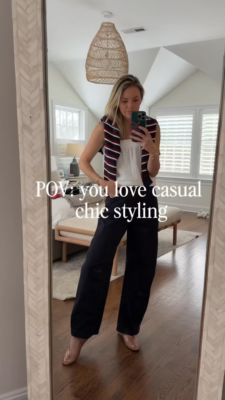 rounded up a few favorite looks I’ve styled recently - All casual and chic 

-small tops, except mediums in quince sweater, medium Zara Henley, medium Zara short sleeve sweater 
-all bottoms tts/small/26R, except Jcrew shorts are an XS 
-XS stripe quince dress 
-XS Varley jacket 
-small oak + fort jacket

#LTKmomlife #LTKootd #LTKgrwm