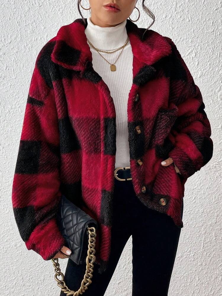 Color: Burgundy | SHEIN