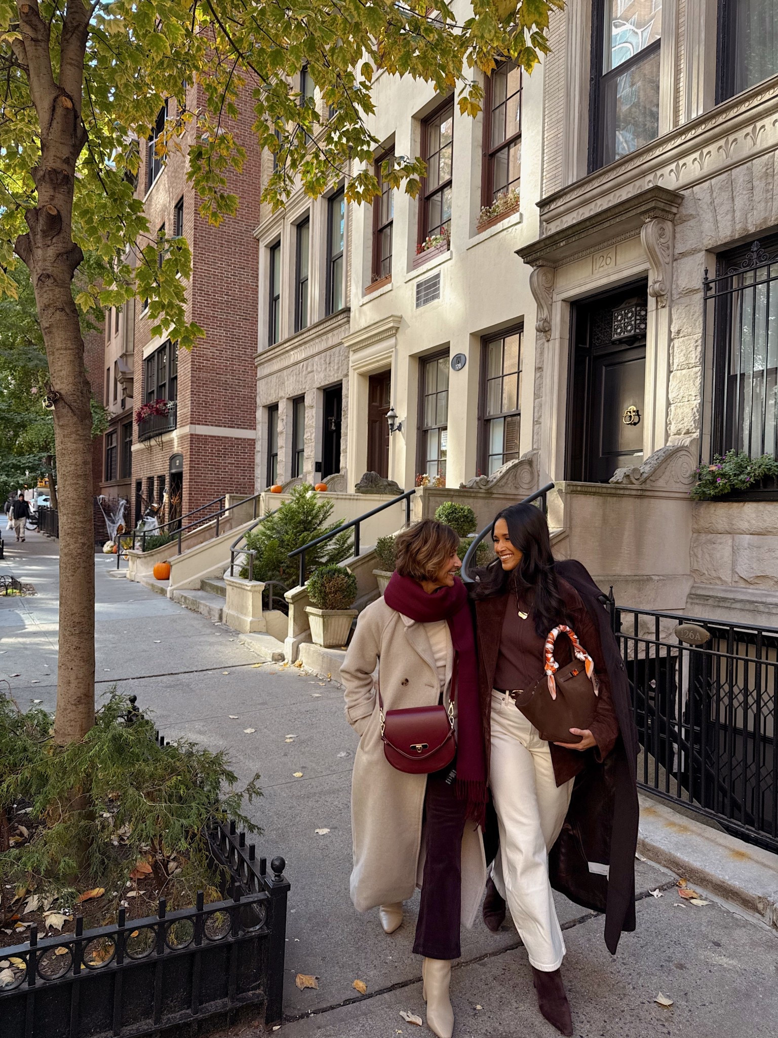 What we wore to explore the UES in NYC! Absolutely love these coats from @abercrombie. My mom’s color is sold out, but I’m wearing the coffee brown color that is fully stocked! #giginewyork #fallstyle #handbags #LTKStyleTip

#LTKOver40 #LTKPetite