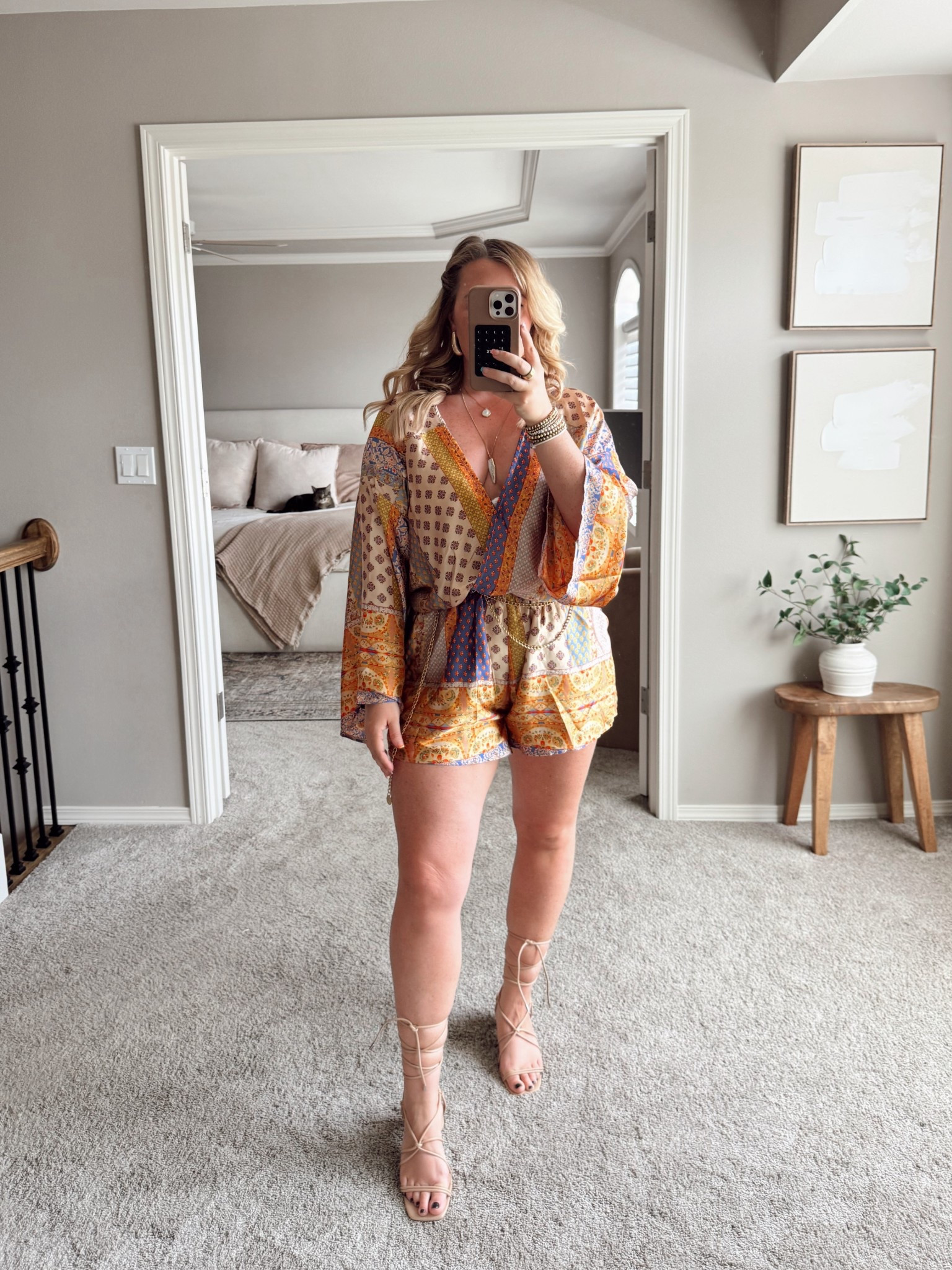 Original romper is from VICI. It looks like it’s on a waitlist… So you can sign up for that OR you could shop this exact romper at 12th tribe. I’ve linked both. I’m wearing a size XL. Accessories are mainly from Amazon, including the strapy heels.

✨ Use Code “Shelby” for 15% off the jewelry I’m wearing from Meghan Bo Designs! ✨

#LTKFindsUnder50 #LTKMidsize #LTKPetite