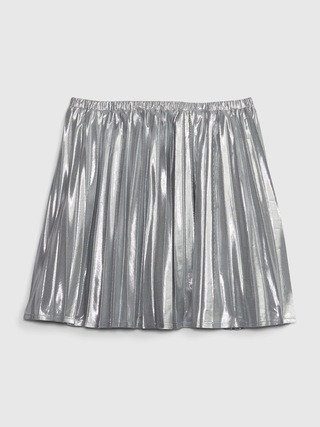 Kids Metallic Pleated Mini Skirt | Gap (US)
