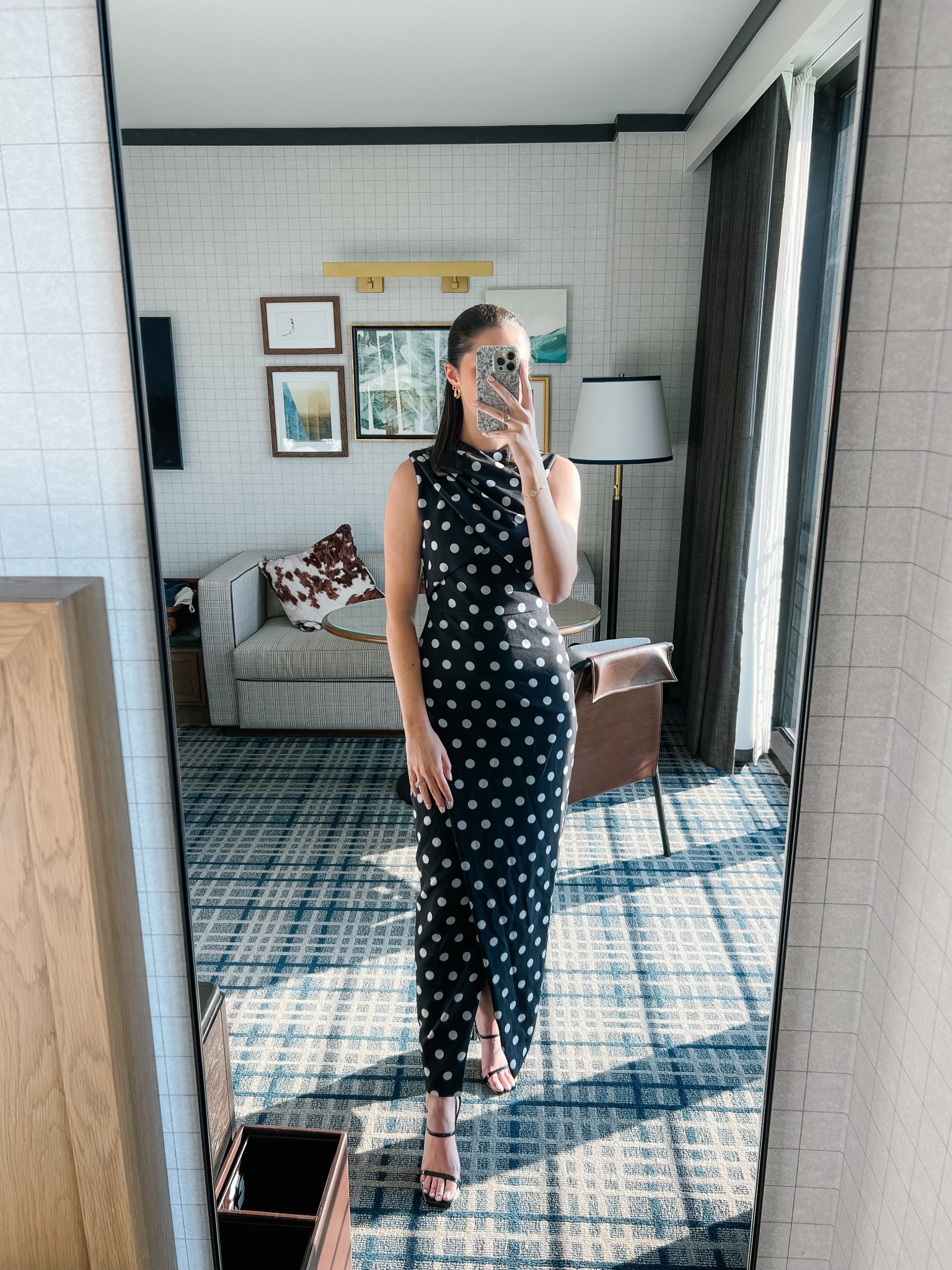 Love this black and white poka dot dress! 

#LTKFindsUnder100 #LTKStyleTip