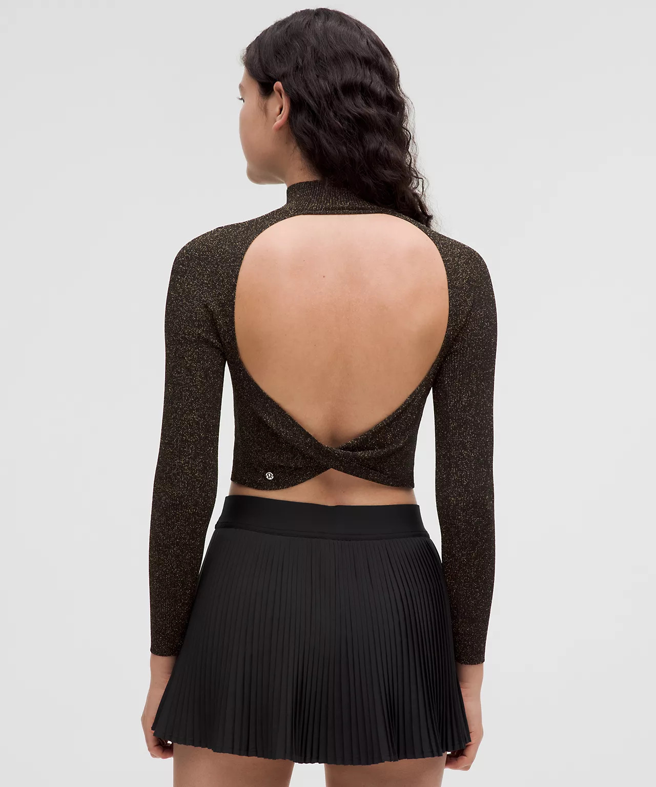 Glitter Knit Twist-Back Long-Sleeve Shirt | Lululemon (US)