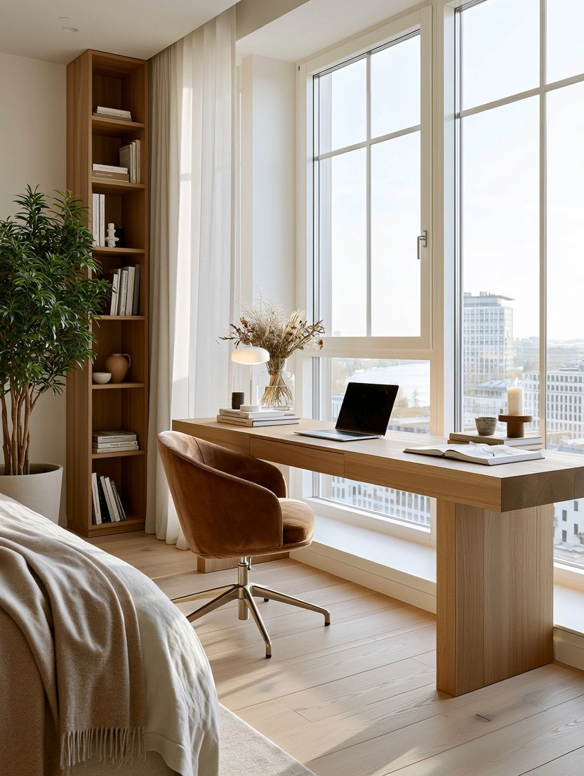 The modern home office is becoming simpler, calmer, and more intentional.

As more of our work moves into the digital world, our furniture is evolving with it. We no longer need oversized desks filled with bulky drawers to store paperwork. Instead, clean-lined natural wood desks are creating workspaces that feel lighter, more organized, and easier to focus in.

Wood brings a natural grounding energy that helps balance long hours in front of a screen. Pair it with a velvet office chair to introduce softness, comfort, and a touch of quiet luxury. It's the perfect balance of function and elegance.

The goal isn't to fill your office with furniture—it's to create a space that supports clear thinking, creativity, and productivity.

Browse our curated collection of natural wood desks and velvet office chairs to create a home office you'll actually enjoy spending time in.

Because a well-designed workspace doesn't just improve your office—it improves the way you work.

#HomeOffice #WoodDesk #WorkFromHome #ElegantAndDriven 

 #LTKHome