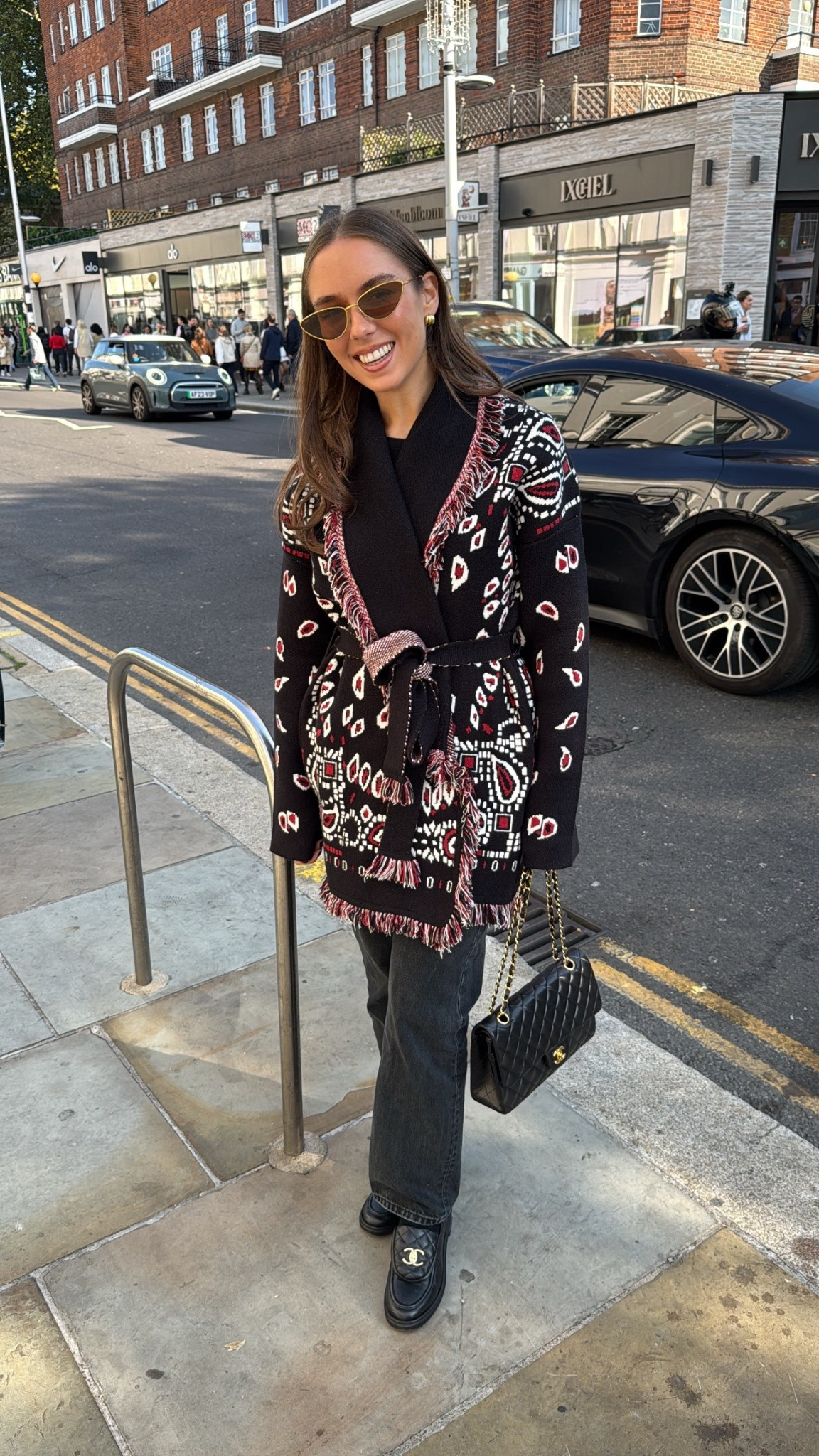 Autumn in London ❤️‍🔥 Alanui dupe cardigan 

#LTKautumn #LTKuk