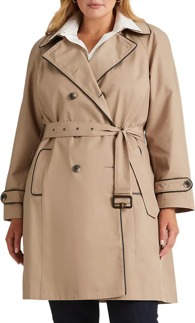 Water Repellent Cotton Blend Belted Trench Coat | Nordstrom
