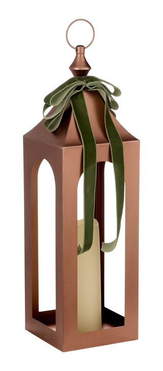 CANVAS Holiday Homecoming Collection Copper Lantern with Candle, 20-in | Canadian Tire