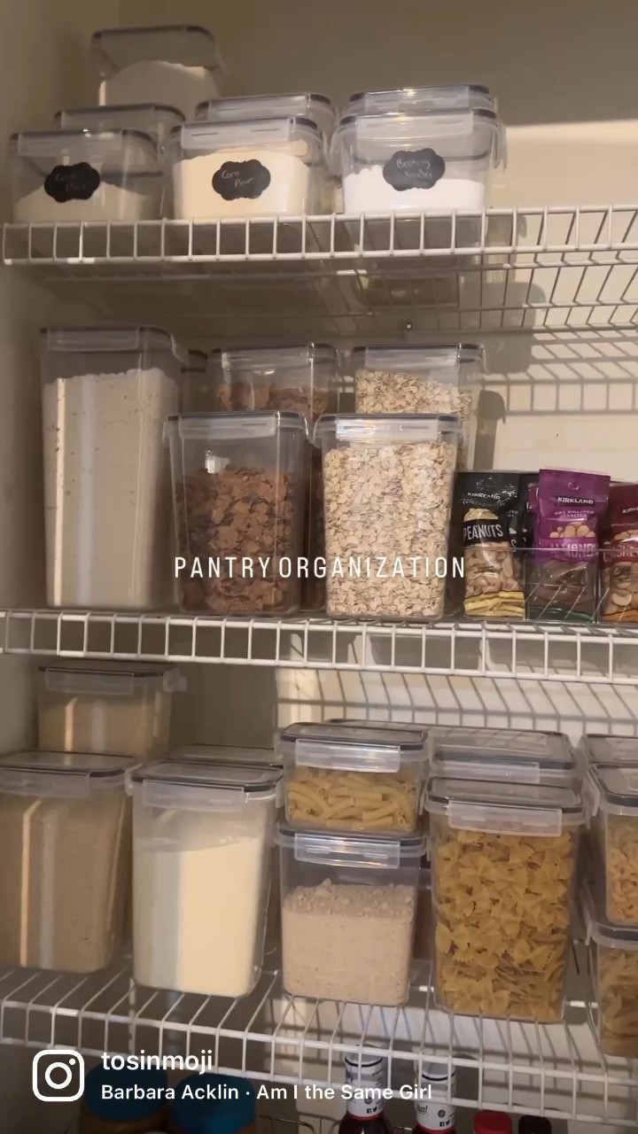 These food storage containers are perfect for organizing your pantry. All from Amazon. 

#LTKunder100 #LTKhome #LTKunder50