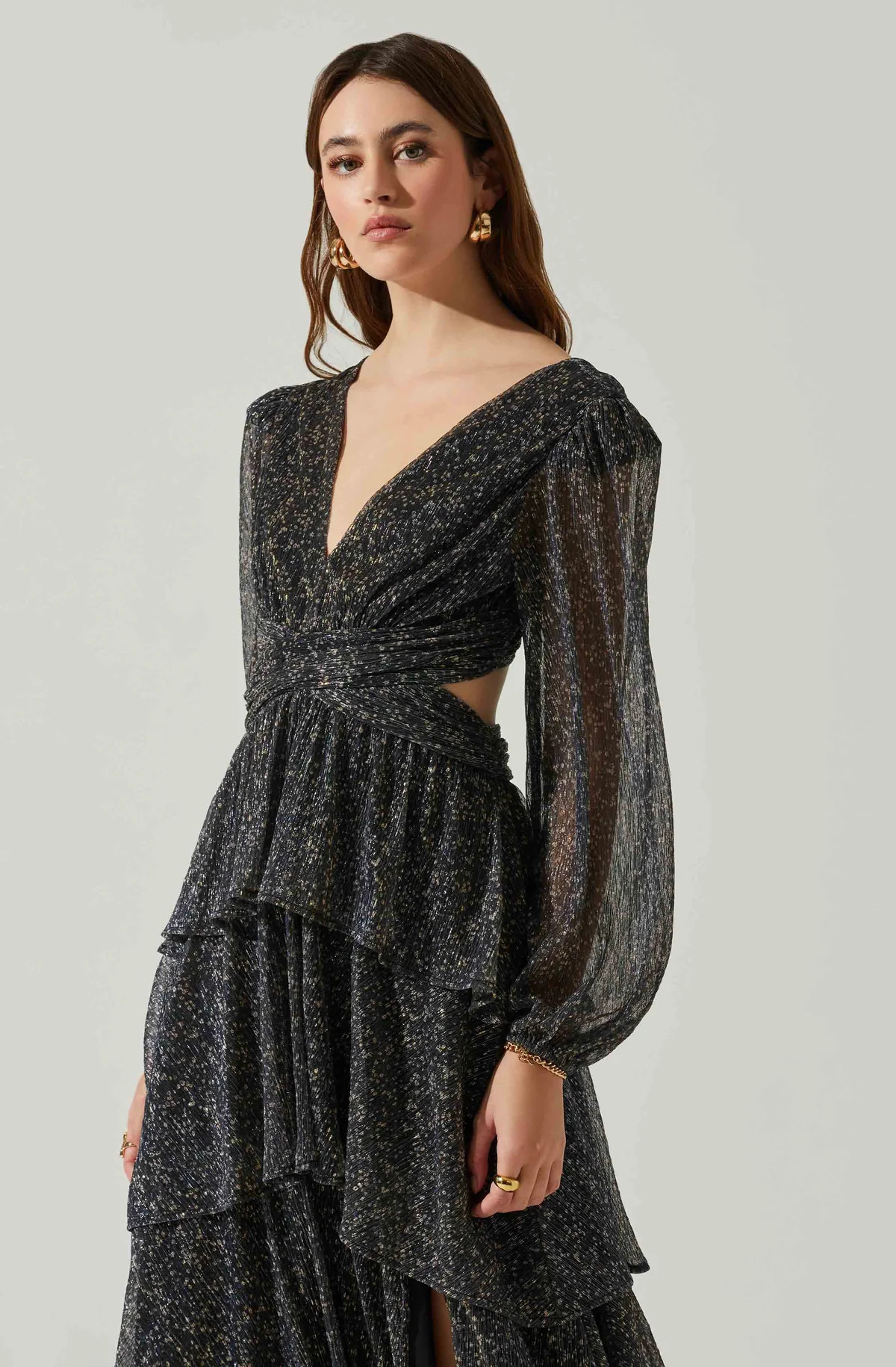 Anora Floral Tiered Maxi Dress | ASTR The Label (US)