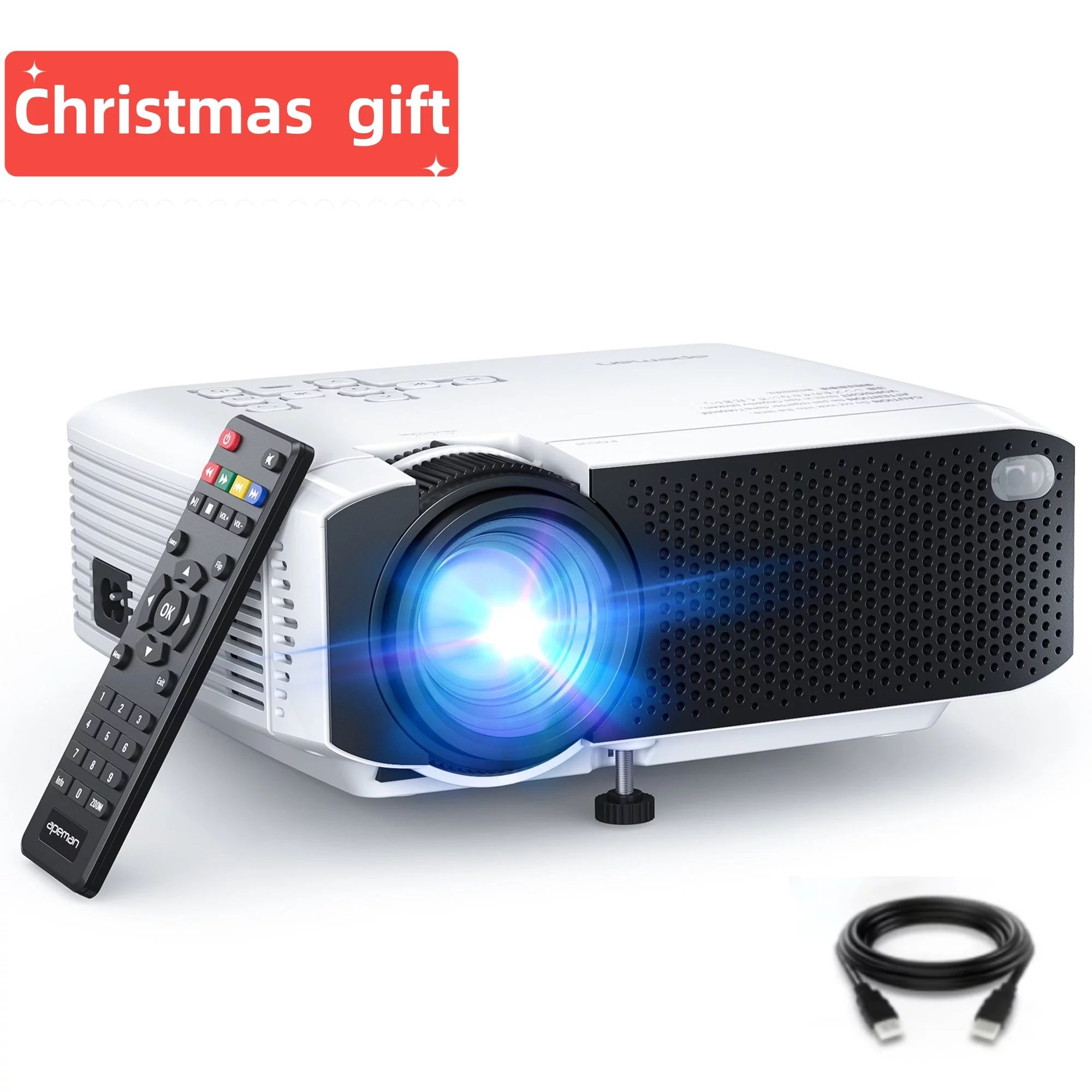 APEMAN Upgraded 1080P Supported Mini Portable LCD Projector with 50000Hours and 180" Large Size, ... | Walmart (US)