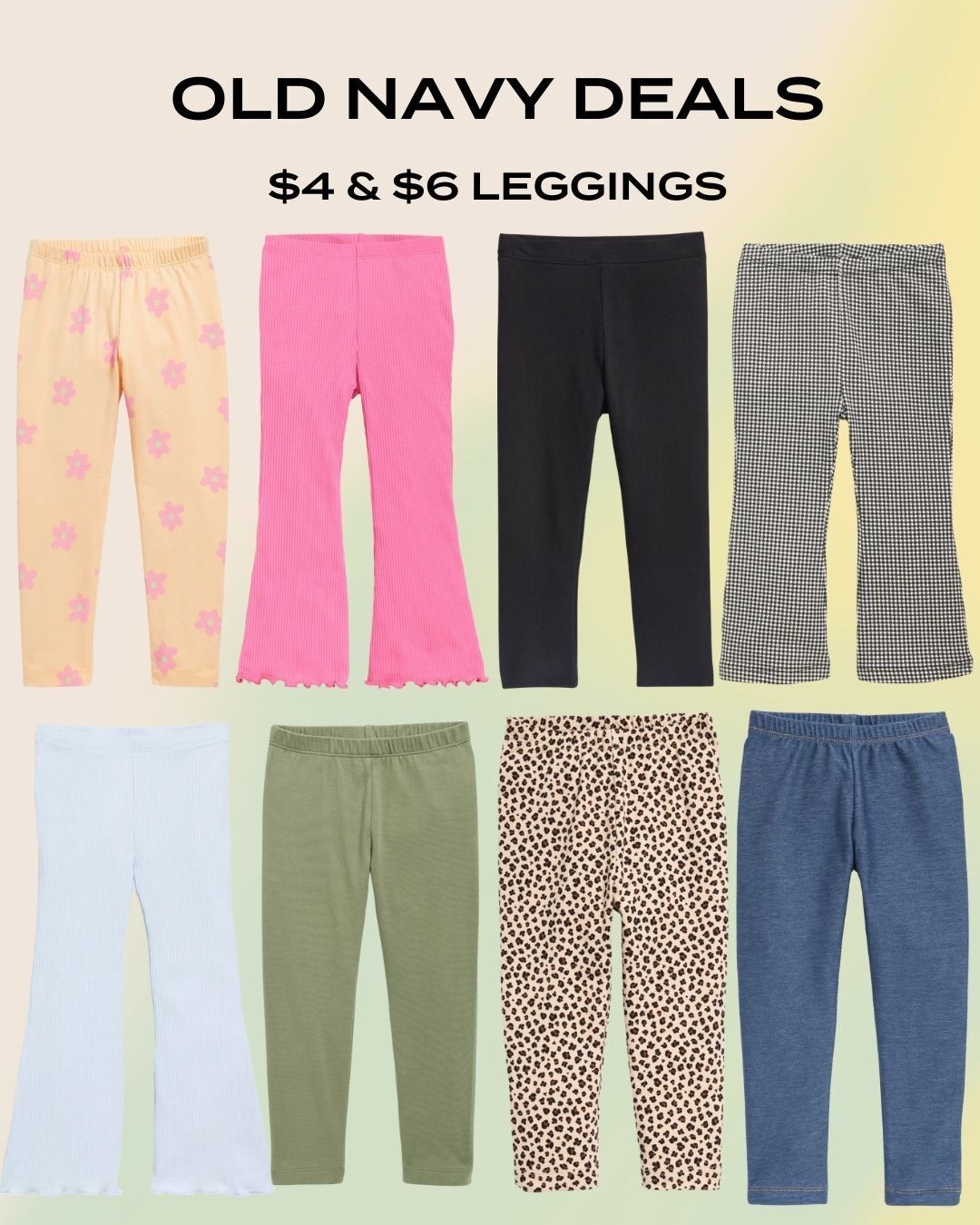 $4 & $6 leggings today only at Old Navy! 

#LTKKids #LTKStyleTip #LTKSaleAlert