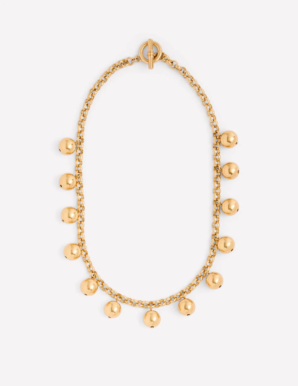 Gold Bead Chain Necklace-Gold | Boden UK
