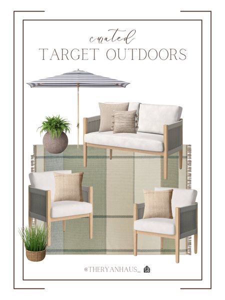 A curated collection of Target outdoor finds, mainly from the Threshold x Studio McGee line! 

Target outdoor, outdoor furniture, outdoor rug, umbrella, outdoor pillows, outdoor planters, home decor 

#LTKstyletip #LTKhome #LTKSeasonal