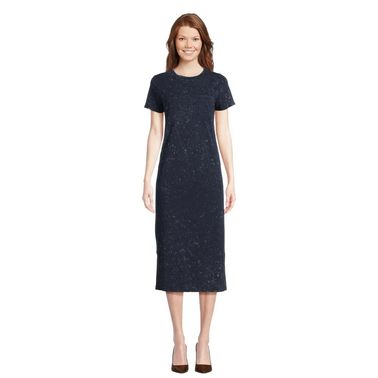Time and Tru Women's T-Shirt Midi Dress, Sizes XS-XXXL | Walmart (US)