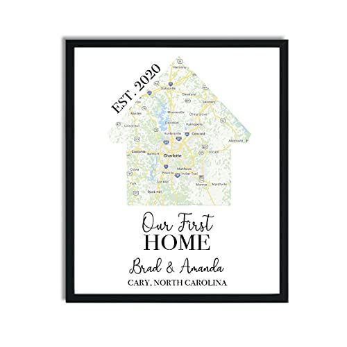 Housewarming Gift | Our First Home Gift | Home Map Print | New Home Owner Gift | Closing Gift | P... | Amazon (US)